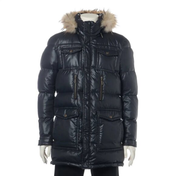 Burberry Black Label Polyester Down Jacket Black - Picture 1 of 13